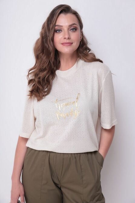 Костюм брючный Michel Chic 1230 бежевый-хаки