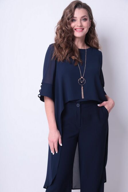 Брюки, Блуза Michel Chic 1287 темно-синий