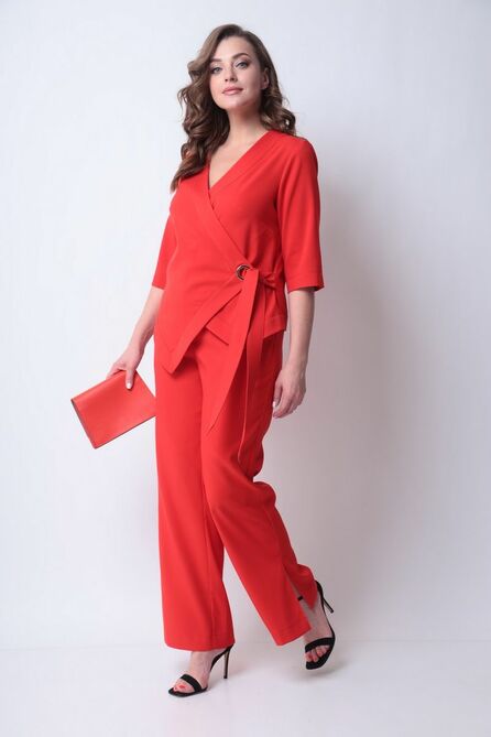 Костюм брючный Michel Chic 1290 красный