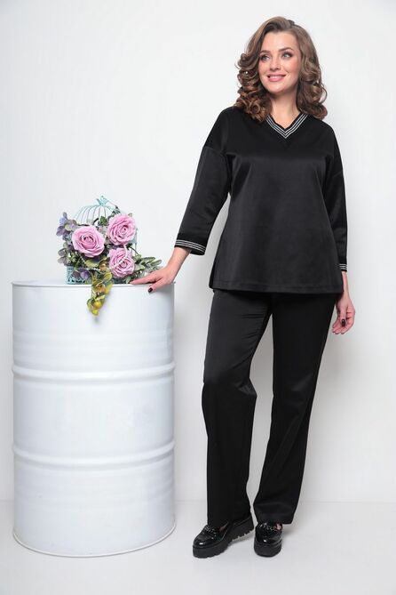 Костюм брючный Michel Chic 1291 черный Костюм брючный Michel Chic 1291 черный