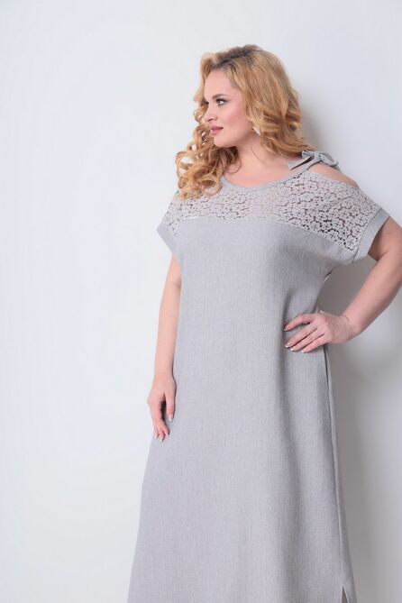 Повседневное платье Michel Chic 2063 серый