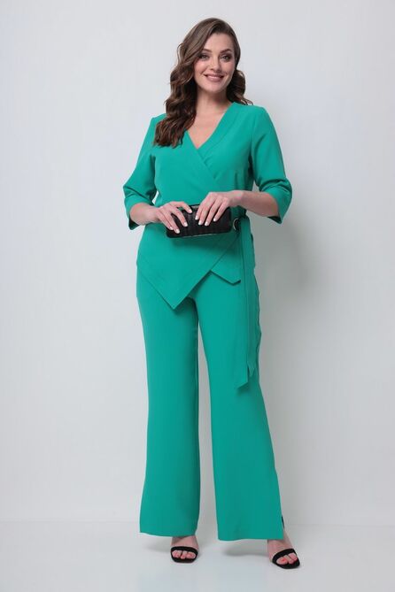 Костюм брючный Michel Chic 1290 темно-бирюзовый