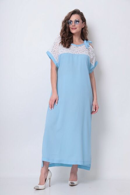 Повседневное платье Michel Chic 2063 светло-голубой