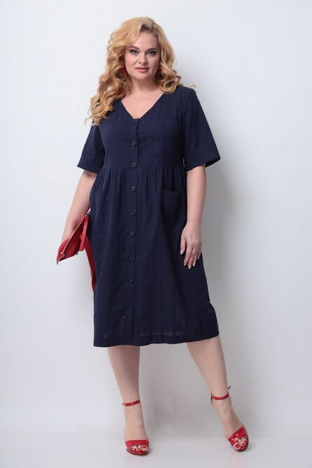 Повседневное платье Michel Chic 2004/1 темно-синий