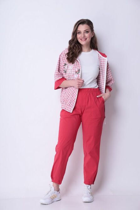 Костюм брючный Michel Chic 1295 розовый