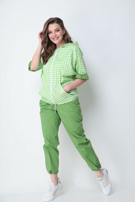 Костюм брючный Michel Chic 1295 зеленый Костюм брючный Michel Chic 1295 зеленый