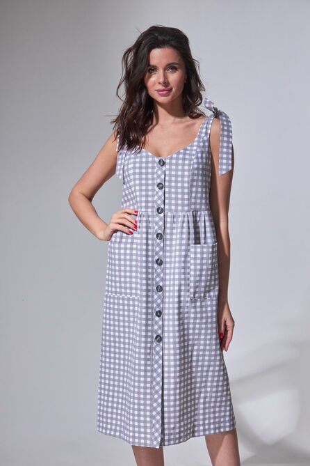 Повседневное платье Michel Chic 2009 серо-фиолетовый