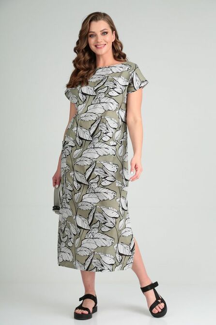 Повседневное платье Michel Chic 2096 светло-зеленый