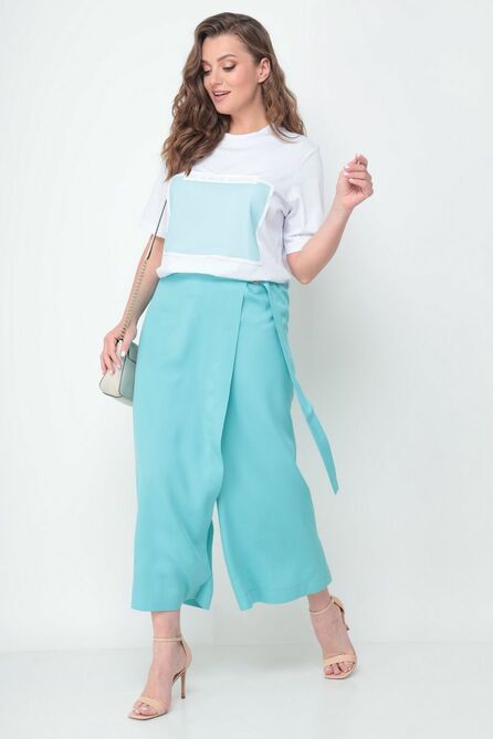 Костюм брючный Michel Chic 1304 бирюзовый