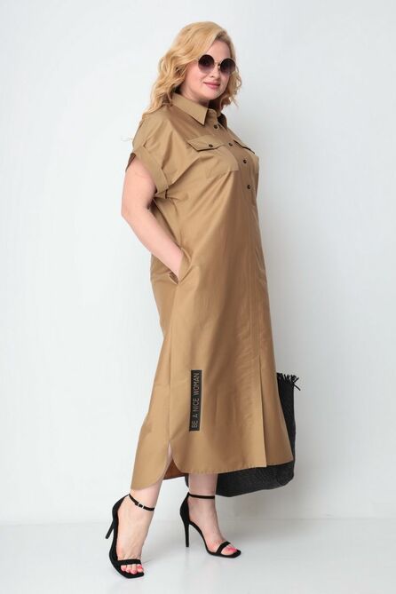Повседневное платье Michel Chic 993 бежевый