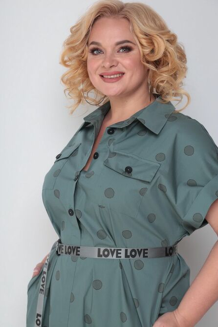 Повседневное платье Michel Chic 993 морская-волна