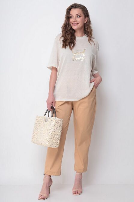 Костюм брючный Michel Chic 1230 бежевый