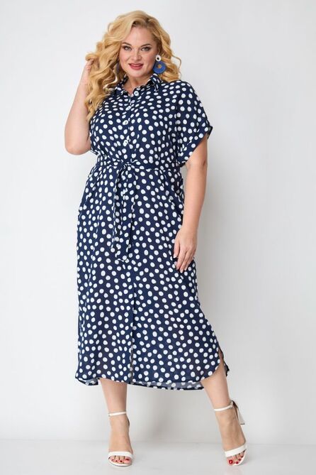 Повседневное платье Michel Chic 993 сине-белый