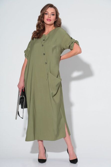 Повседневное платье Michel Chic 2094 светло-зеленый