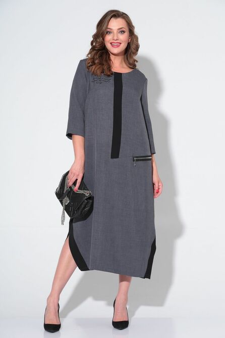Повседневное платье Michel Chic 2073 графит