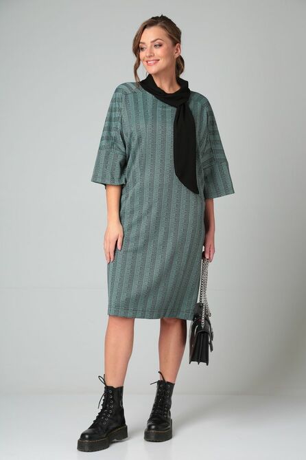 Повседневное платье Michel Chic 2106 бирюзовый Повседневное платье Michel Chic 2106 бирюзовый