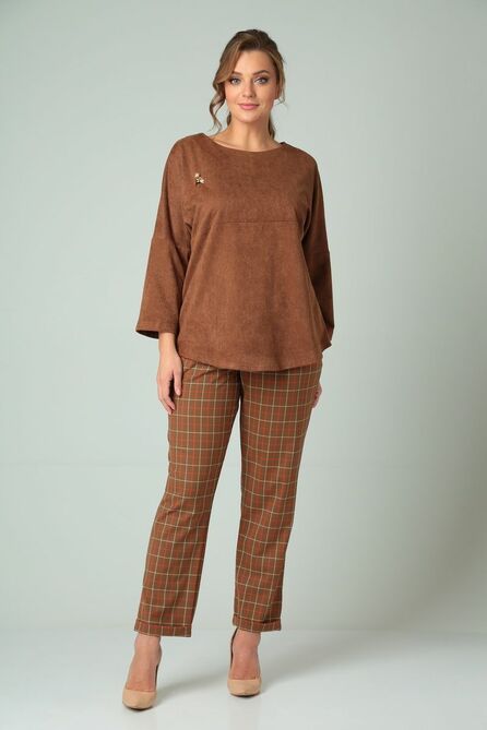 Костюм брючный Michel Chic 1281/1 коричневый