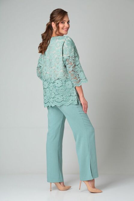Брюки, Блуза Michel Chic 1318 светло-бирюзовый