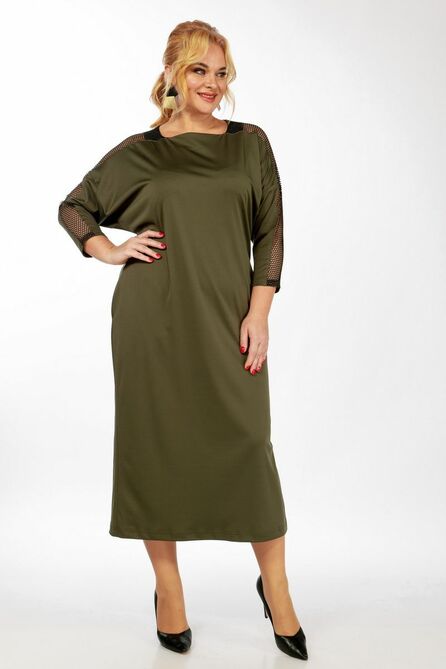 Повседневное платье Michel Chic 2110 хаки