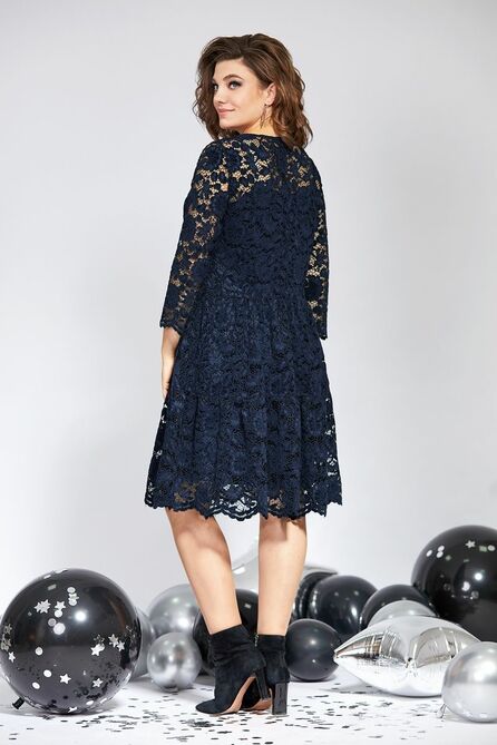 Вечернее платье Милора-Стиль 827 синий