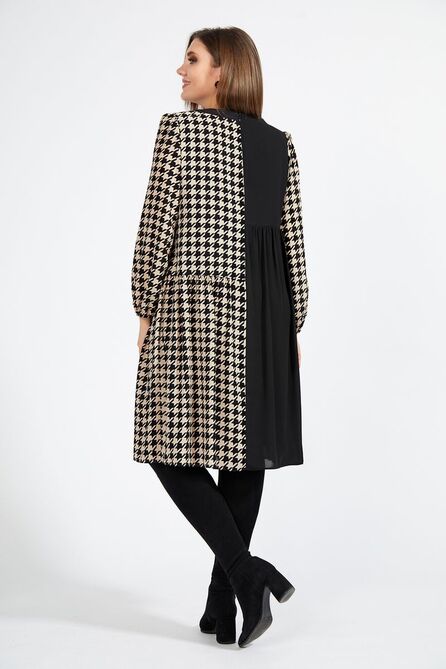 Повседневное платье Милора-Стиль 931 гусиная_лапка