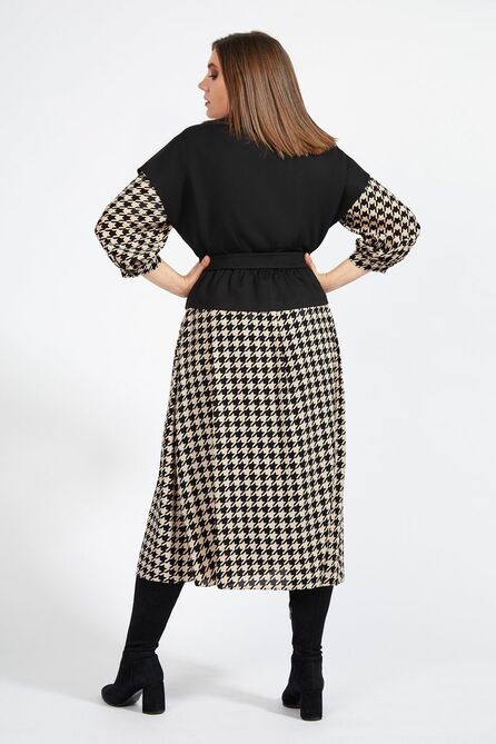 Платье, Жилет Милора-Стиль 950 гусиная_лапка