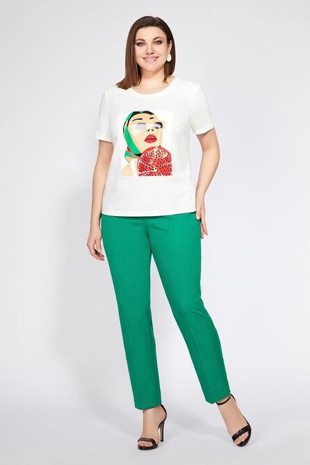 Брюки, Жакет, Футболка Милора-Стиль 996 зеленый