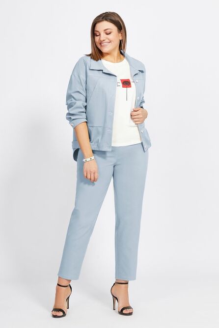Брюки, Жакет, Футболка Милора-Стиль 994 голубой