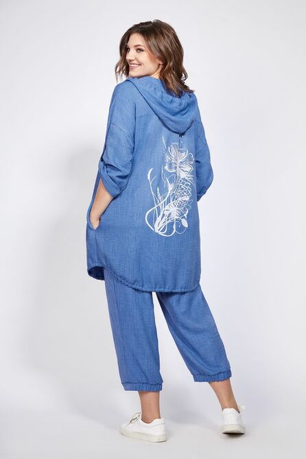 Кардиган,Капри, Футболка Милора-Стиль 995 синий Кардиган,Капри, Футболка Милора-Стиль 995 синий