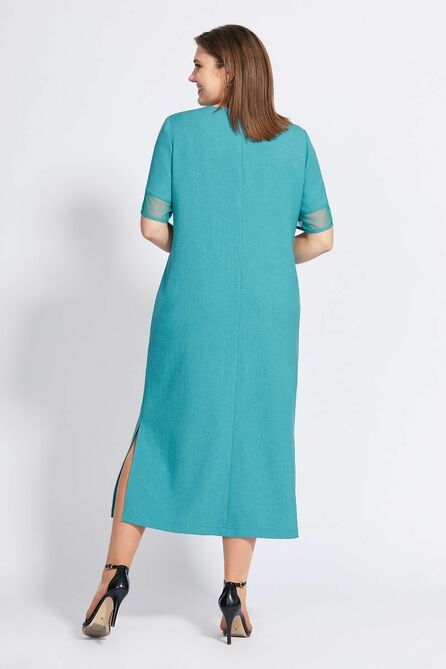 Повседневное платье Милора-Стиль 1003 бирюза