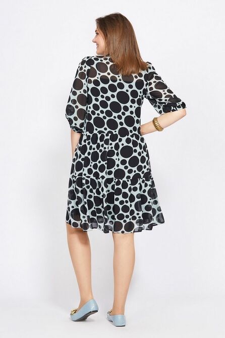 Повседневное платье Милора-Стиль 848 крупный_горох