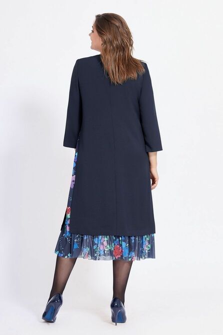 Повседневное платье Милора-Стиль 758 синий Повседневное платье Милора-Стиль 758 синий