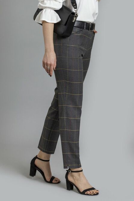 Брюки Mirolia 1021 темно-серая-клетка