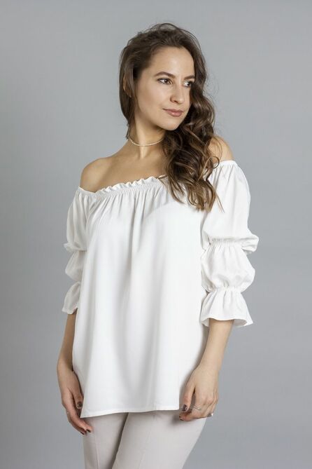 Блузка Mirolia 1033 молочный Блузка Mirolia 1033 молочный