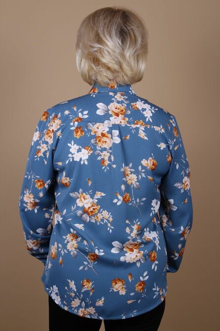 Блузка MIRSINA FASHION 16110012 голубой