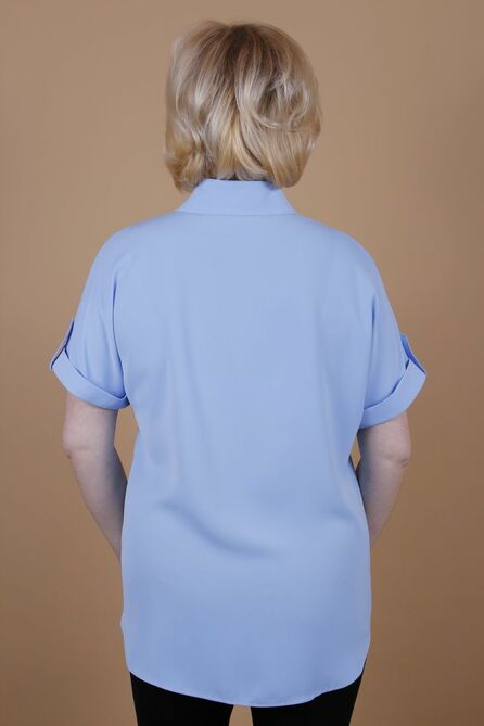 Блузка MIRSINA FASHION 16050012 голубой