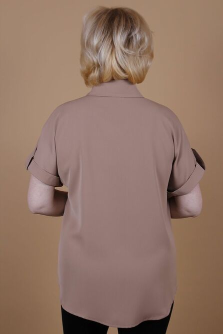 Блузка MIRSINA FASHION 16050032 кофе