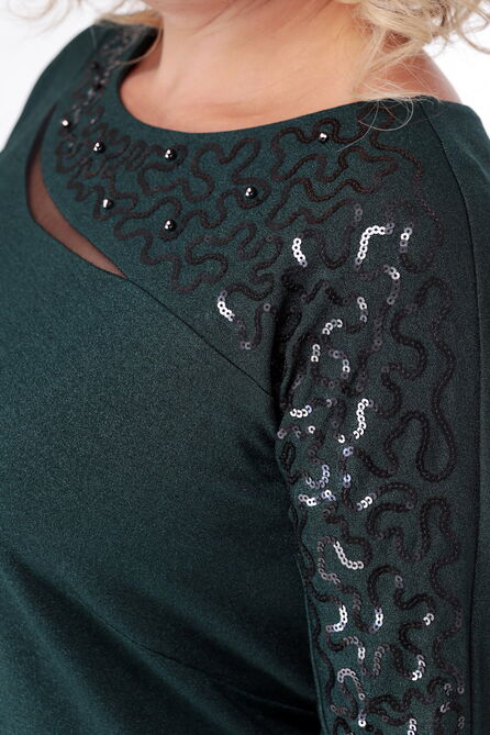 Вечернее платье Мишель стиль 797 изумруд