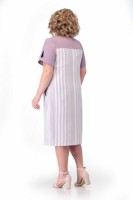 Повседневное платье Мишель стиль 868 сирень