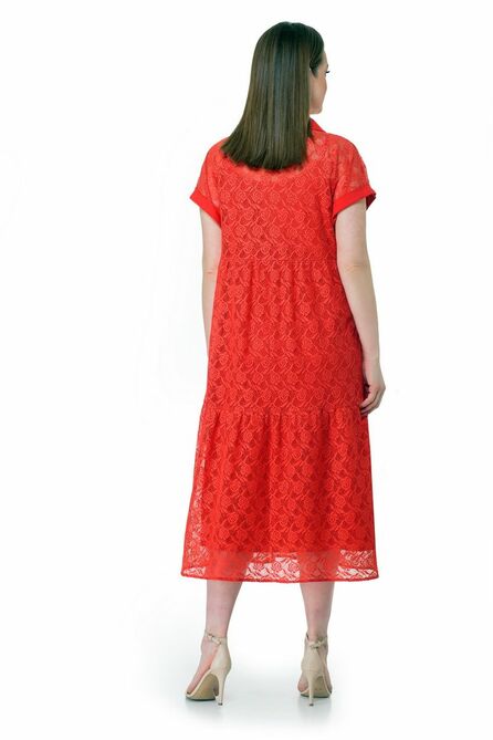 Повседневное платье Мишель стиль 1055 красный