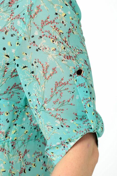 Повседневное платье Мишель стиль 1050-1 бирюза