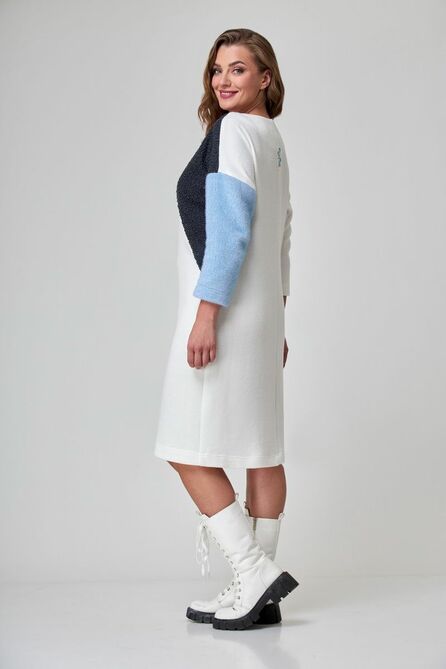 Повседневное платье Мишель стиль 1077 белый