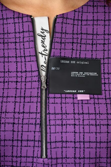 Повседневное платье Мишель стиль 990/1 сиренево-черный