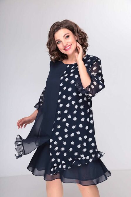 Вечернее платье Moda-Versal П2358 т.синий Вечернее платье Moda-Versal П2358 т.синий