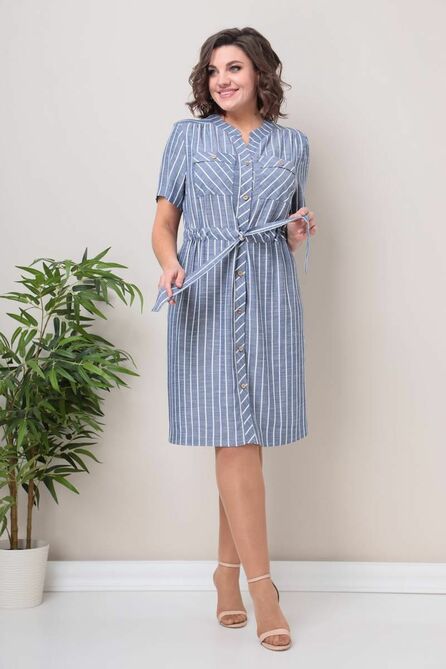 Повседневное платье Moda-Versal П2286 голубой Повседневное платье Moda-Versal П2286 голубой