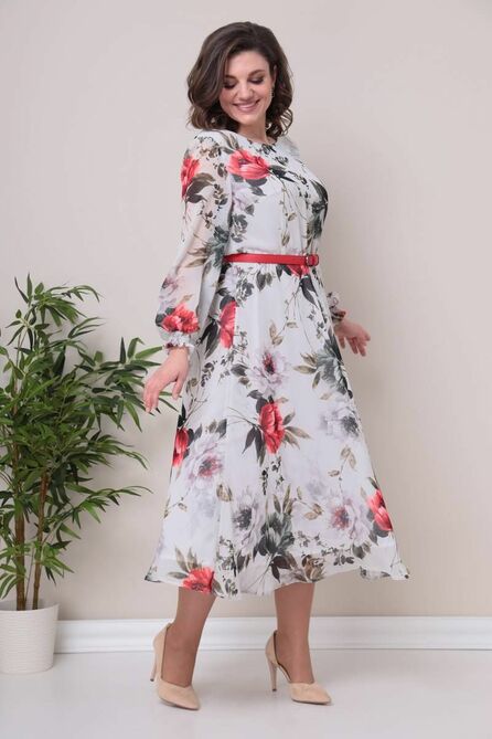 Вечернее платье Moda-Versal П2360 молочный_коралл Вечернее платье Moda-Versal П2360 молочный_коралл
