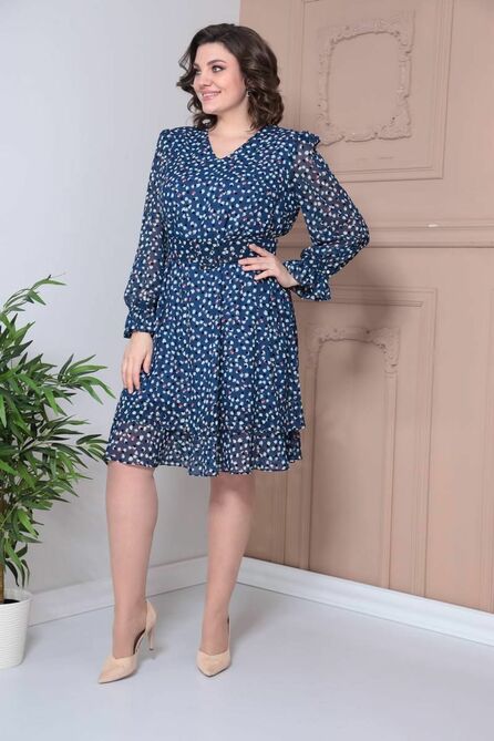 Повседневное платье Moda-Versal П2377 индиго Повседневное платье Moda-Versal П2377 индиго