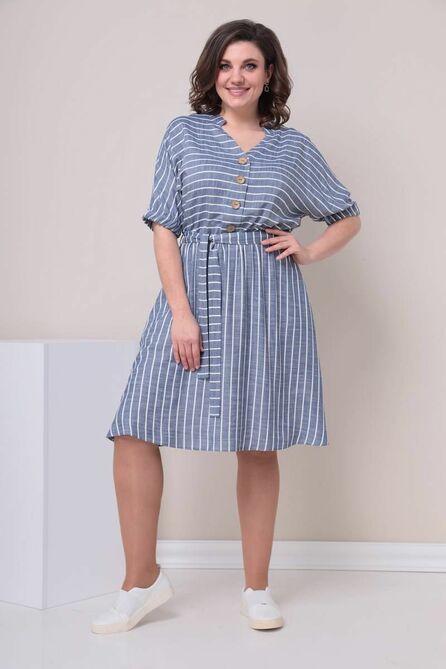 Повседневное платье Moda-Versal П2392 голубой Повседневное платье Moda-Versal П2392 голубой