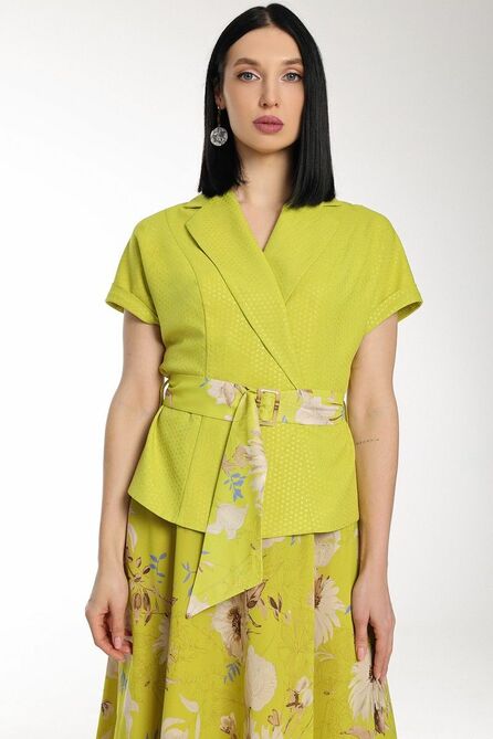 Юбочный костюм Мода-Юрс 2683 светло_салатовый