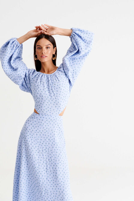 Повседневное платье MUA 41-093-blue